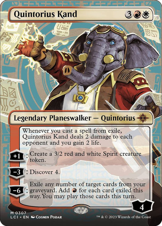 Quintorius Kand (0307) (Borderless) - The Lost Caverns of Ixalan (LCI)