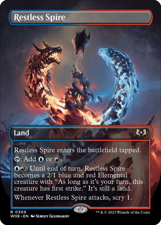Restless Spire (Borderless) - Wilds of Eldraine (WOE)
