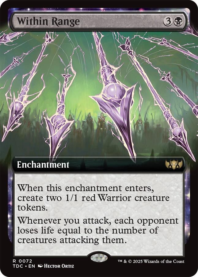 Within Range (Extended Art) - Commander: Tarkir: Dragonstorm (TDC)