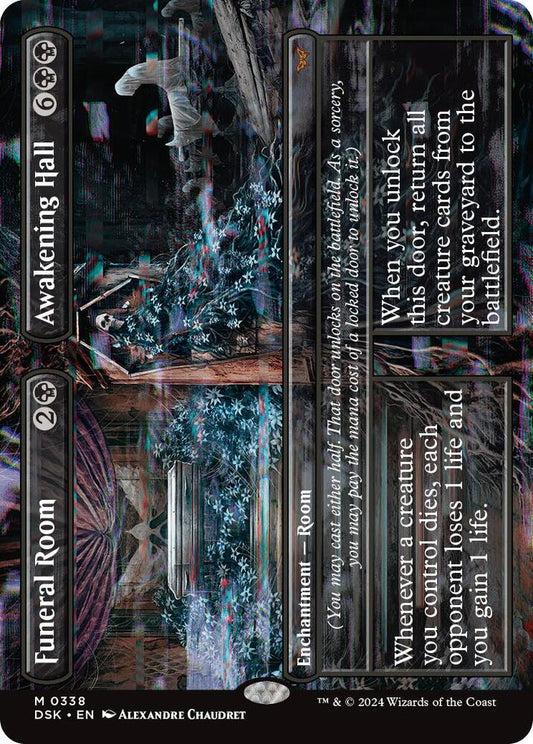 Funeral Room // Awakening Hall (Borderless) - Duskmourn: House of Horror (DSK) *FOIL*