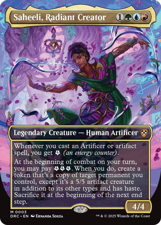 Saheeli, Radiant Creator (Borderless) - Commander: Aetherdrift (DRC)
