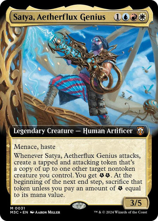 Satya, Aetherflux Genius (Extended Art) - Commander: Modern Horizons 3 (M3C)