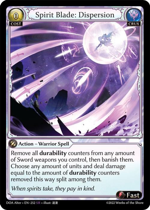Spirit Blade: Dispersion - Dawn of Ashes Alter Edition (DOA Alter)