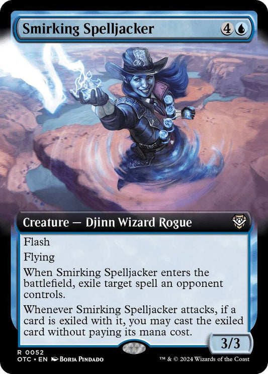Smirking Spelljacker (Extended Art) - Commander: Outlaws of Thunder Junction (OTC)