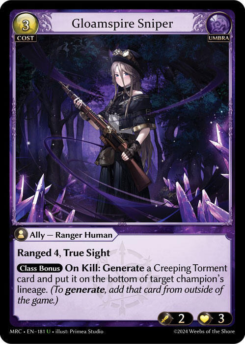 Gloamspire Sniper - Mercurial Heart (MRC)