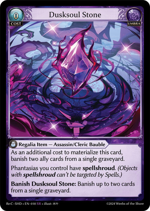 Dusksoul Stone - Tristan Re:Collection, Shadowdancer (SHD)