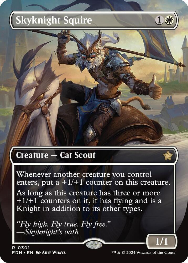 Skyknight Squire (Borderless) - Foundations (FDN)