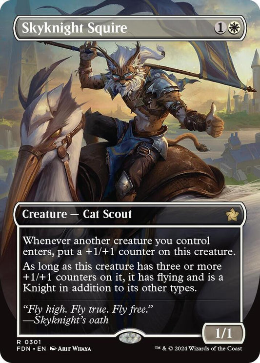Skyknight Squire (Borderless) - Foundations (FDN)