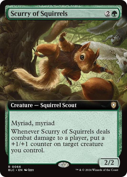 Scurry of Squirrels (Extended Art) - Commander: Bloomburrow (BLC)