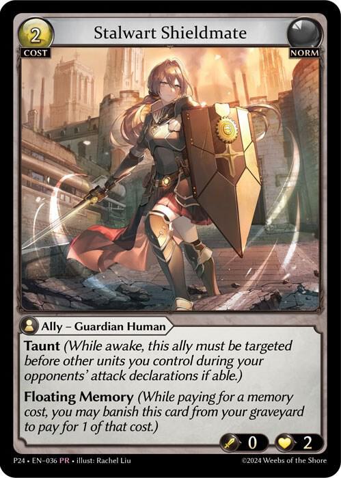 Stalwart Shieldmate - Promotional Cards (P) *FOIL STAMPED*