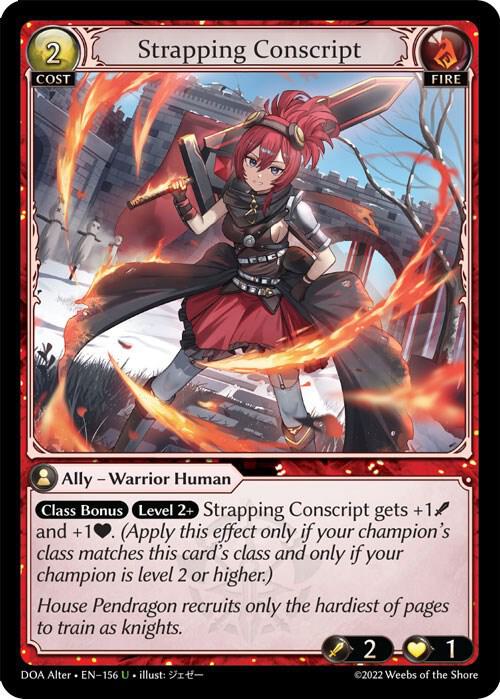 Strapping Conscript - Dawn of Ashes Alter Edition (DOA Alter) *FOIL*