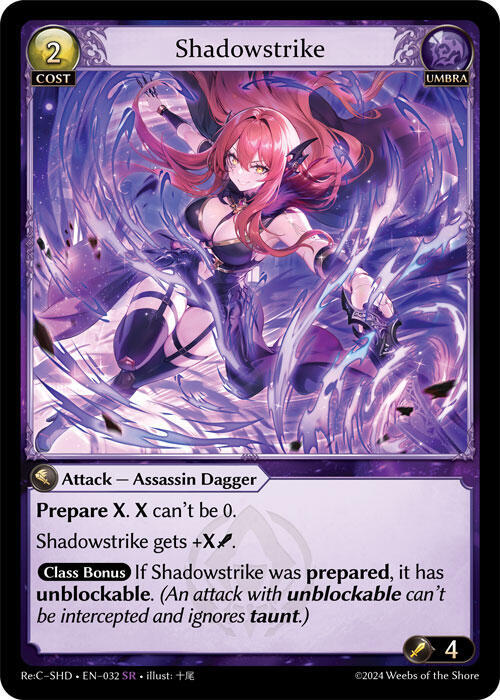 Shadowstrike - Tristan Re:Collection, Shadowdancer (SHD)