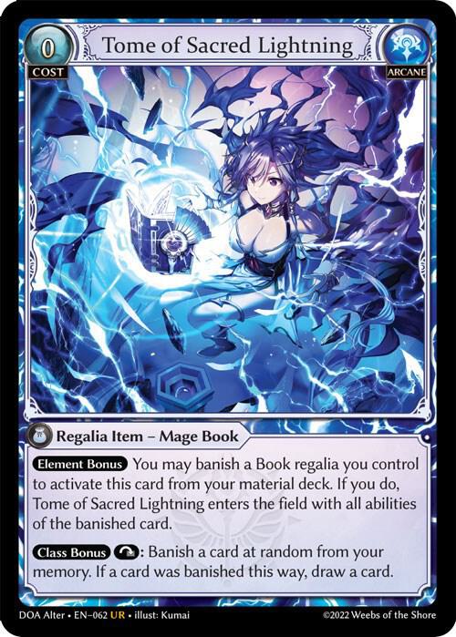 Tome of Sacred Lightning - Dawn of Ashes Alter Edition (DOA Alter)