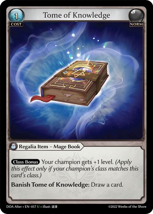 Tome of Knowledge - Dawn of Ashes Alter Edition (DOA Alter) *FOIL*