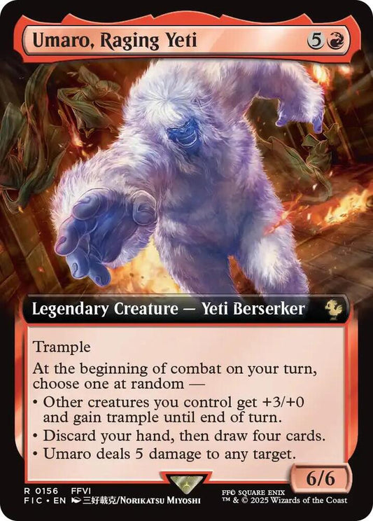 Umaro, Raging Yeti (Extended Art) - Commander: FINAL FANTASY (FIC)