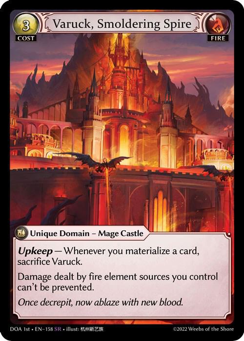 Varuck, Smoldering Spire - Dawn of Ashes 1st Edition (DOA 1st)