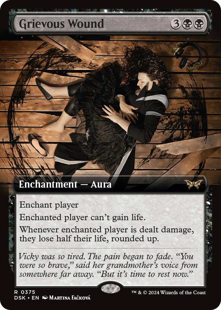 Grievous Wound (Extended Art) - Duskmourn: House of Horror (DSK) *FOIL*