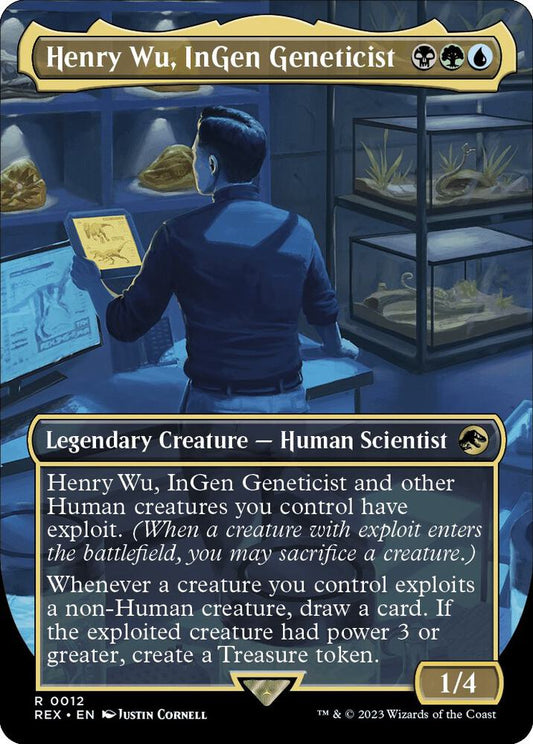 Henry Wu, InGen Geneticist (Borderless) - Universes Beyond: Jurassic World Collection (REX) *FOIL*