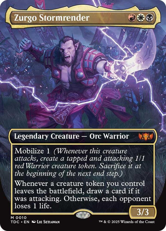 Zurgo Stormrender (Borderless) - Commander: Tarkir: Dragonstorm (TDC)