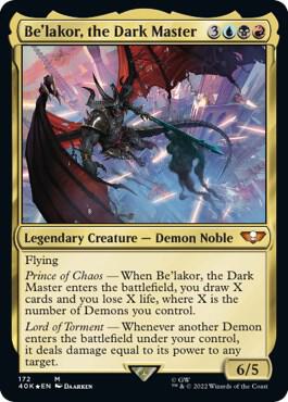Be'lakor, the Dark Master - Universes Beyond: Warhammer 40,000 (40K)/NM/FOIL