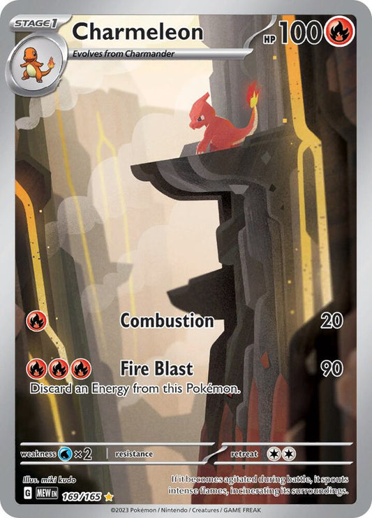 Charmeleon - 169/165 - SV: Scarlet & Violet 151 (MEW) SV: Scarlet & Violet 151 NM