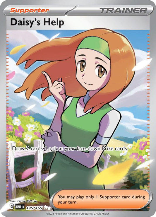 Daisy's Help - 195/165 - SV: Scarlet & Violet 151 (MEW) SV: Scarlet & Violet 151