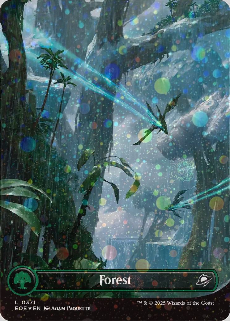Forest (0266) (Borderless) - Edge of Eternities (EOE) GALAXY FOIL
