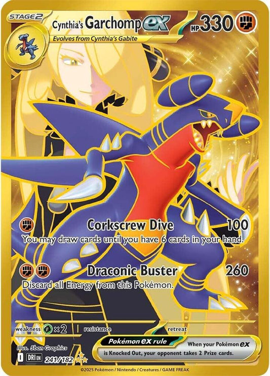 Cynthia's Garchomp ex - 241/182 - SV10: Destined Rivals (DRI) SV10: Destined Rivals