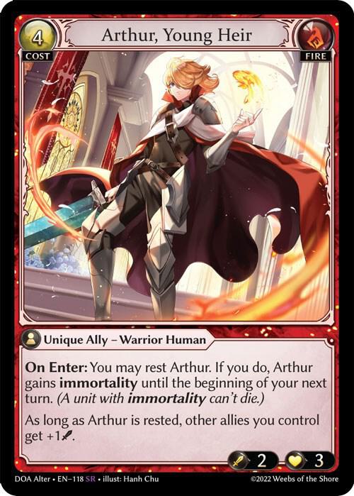 Arthur, Young Heir - Dawn of Ashes Alter Edition (DOA Alter)