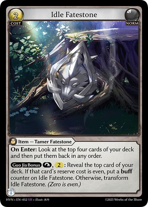Idle Fatestone // Bolstered Boar - Abyssal Heaven (HVN) Abyssal Heaven