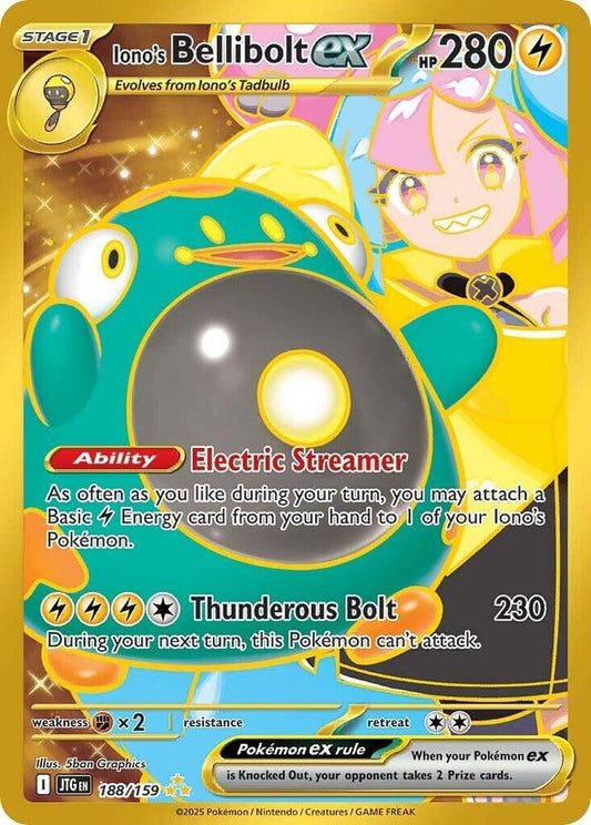 Iono's Bellibolt ex - 188/159 - SV09: Journey Together (JTG) SV09: Journey Together NEAR MINT