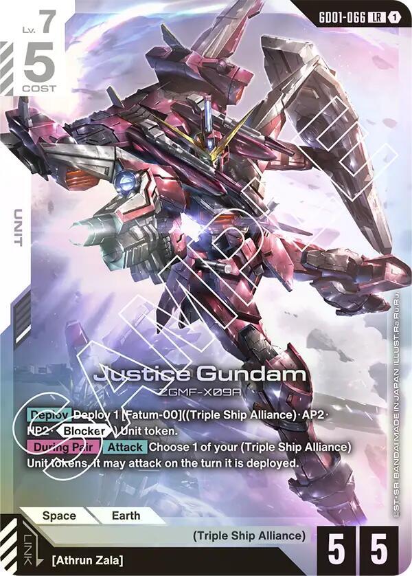 Justice Gundam - Newtype Rising (GD01) Newtype Rising