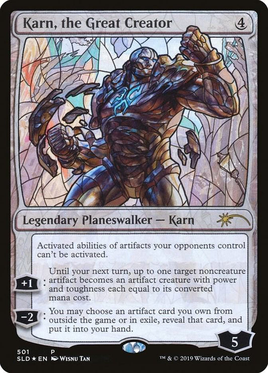 Karn, the Great Creator (Stained Glass) - Secret Lair Drop Series (SLD) Secret Lair Drop Series