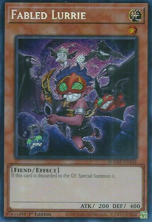 Fabled Lurrie - Battles of Legend: Monster Mayhem (BLMM) Battles of Legend: Monster Mayhem NM