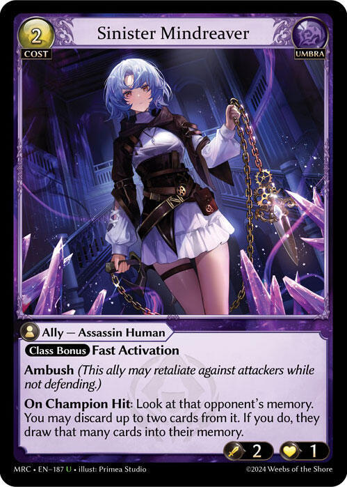 Sinister Mindreaver - Mercurial Heart (MRC)