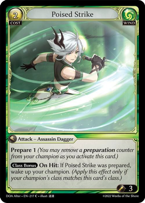 Poised Strike - Dawn of Ashes Alter Edition (DOA Alter) Dawn of Ashes Alter Edition *FOIL*