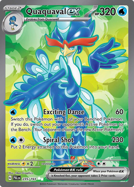 Quaquaval ex - 235/193 - SV02: Paldea Evolved (PAL) SV02: Paldea Evolved NM