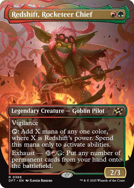 Redshift, Rocketeer Chief (Borderless) - Aetherdrift (DFT)