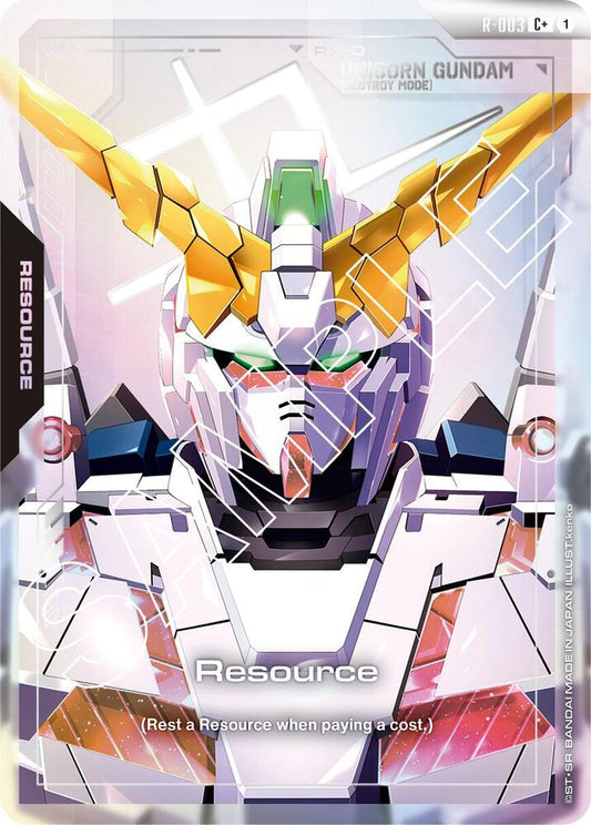 Resource (R-003) (C+) - Newtype Rising (GD01) Newtype Rising