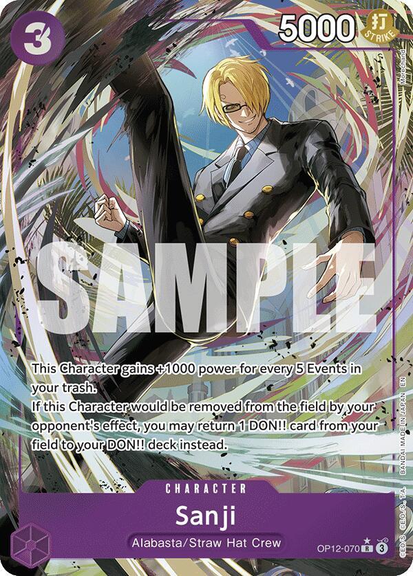Sanji (070) (Alternate Art) - Legacy of the Master (OP12) Legacy of the Master