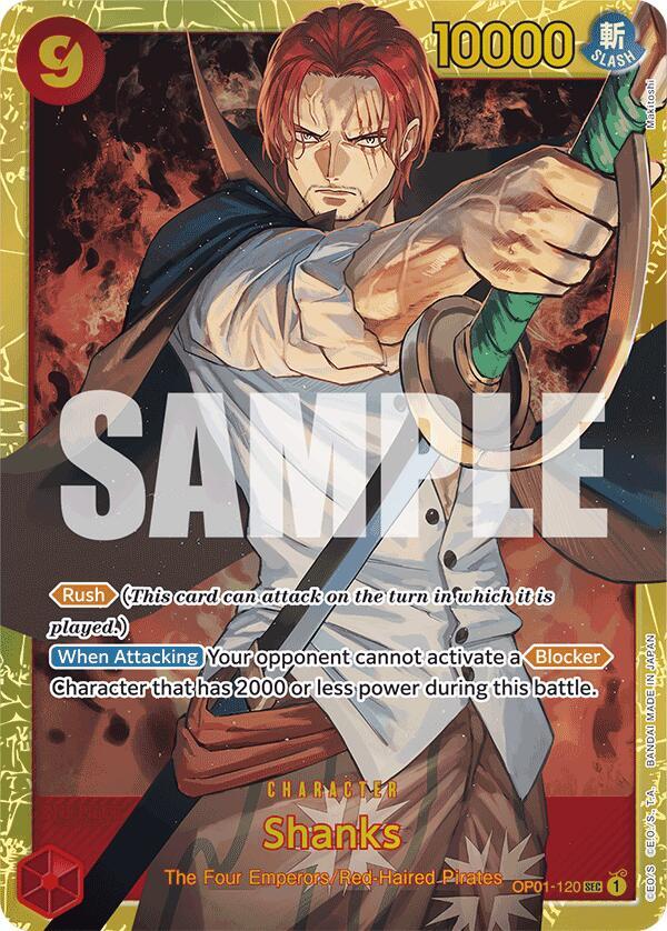 Shanks (OP01-120) (Reprint) - Premium Booster -The Best- (PRB-01) Premium Booster -The Best-