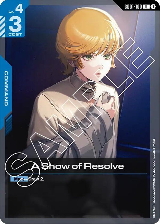 A Show of Resolve - Newtype Rising (GD01) Newtype Rising