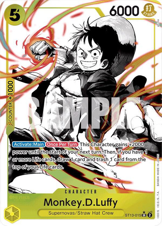 Monkey.D.Luffy (015) (Parallel) - Ultra Deck: The Three Brothers (ST-13) Ultra Deck: The Three Brothers