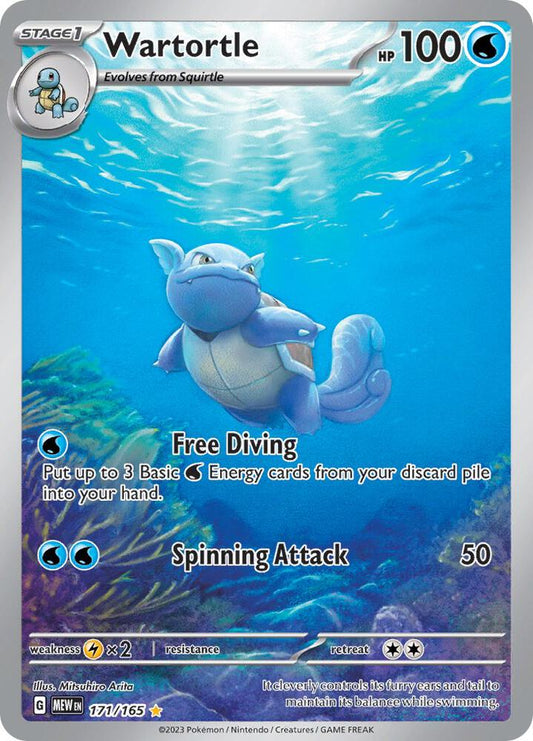 Wartortle - 171/165 - SV: Scarlet & Violet 151 (MEW) SV: Scarlet & Violet 151