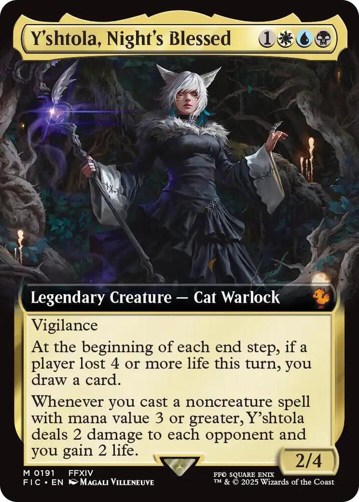 Y'shtola, Night's Blessed (Extended Art) - Commander: FINAL FANTASY (FIC)