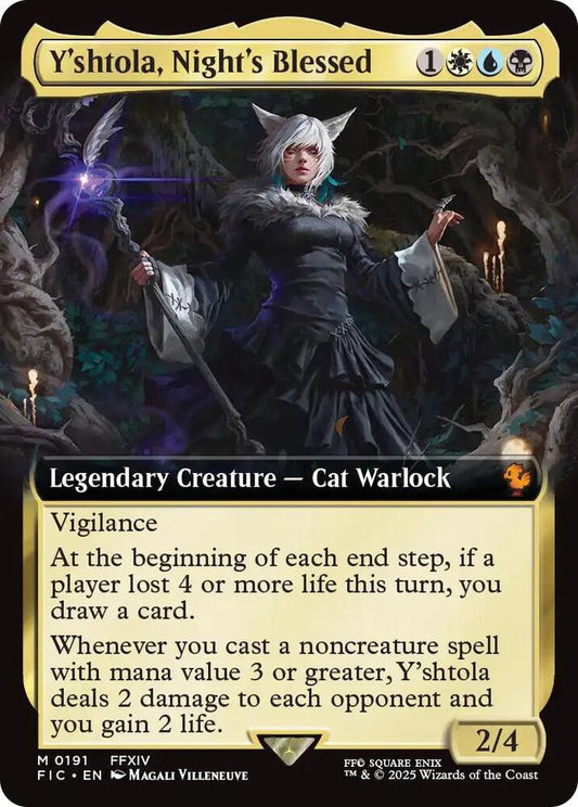 Y'shtola, Night's Blessed (Extended Art) - Commander: FINAL FANTASY (FIC)